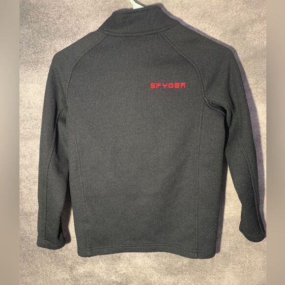 Spyder Black Jacket with Red Accents Boys Sz 10/12 - Picture 6 of 8